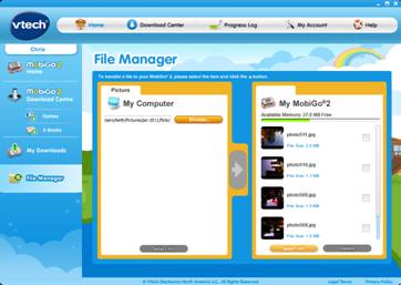 File Manager page