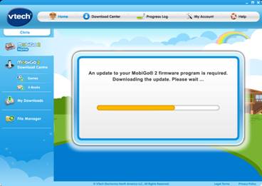 download an update to the MobiGo® firmware